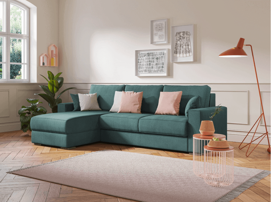 Cani e gatti sul divano - divano in microfribra effetto pelle